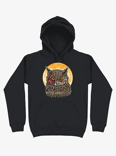 Zombie Blood Owl Black Hoodie