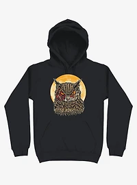 Zombie Blood Owl Black Hoodie