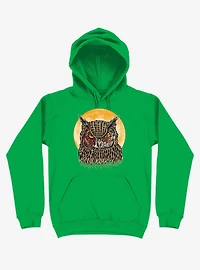 Zombie Blood Owl Irish Green Hoodie