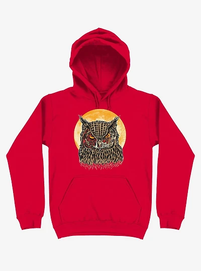 Zombie Blood Owl Red Hoodie