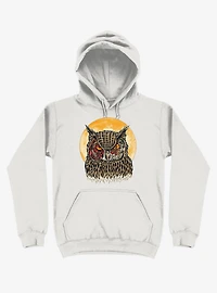 Zombie Blood Owl White Hoodie