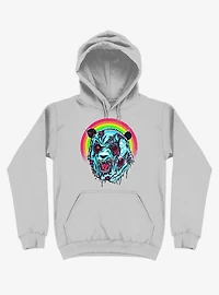 Zombie Blood Rainbow Panda Sport Grey Hoodie