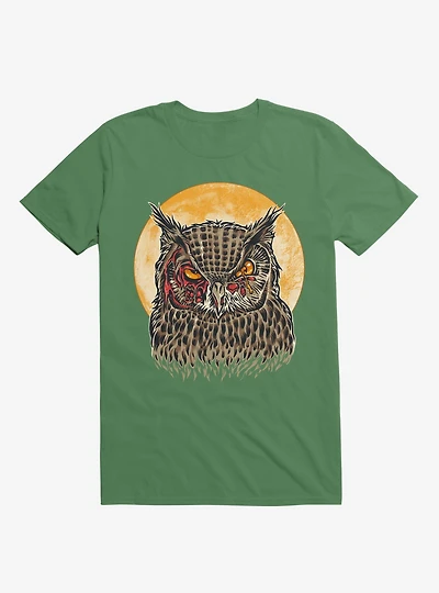 Zombie Blood Owl Irish Green T-Shirt