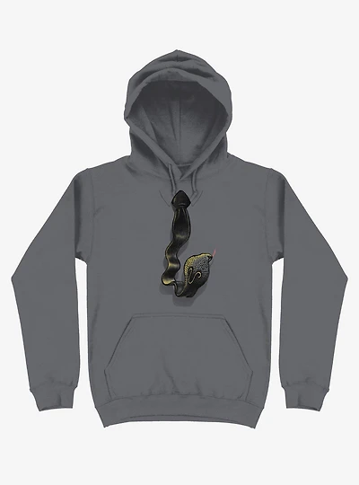 Cobra Tie Charcoal Grey Hoodie