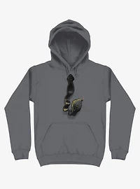Cobra Tie Charcoal Grey Hoodie