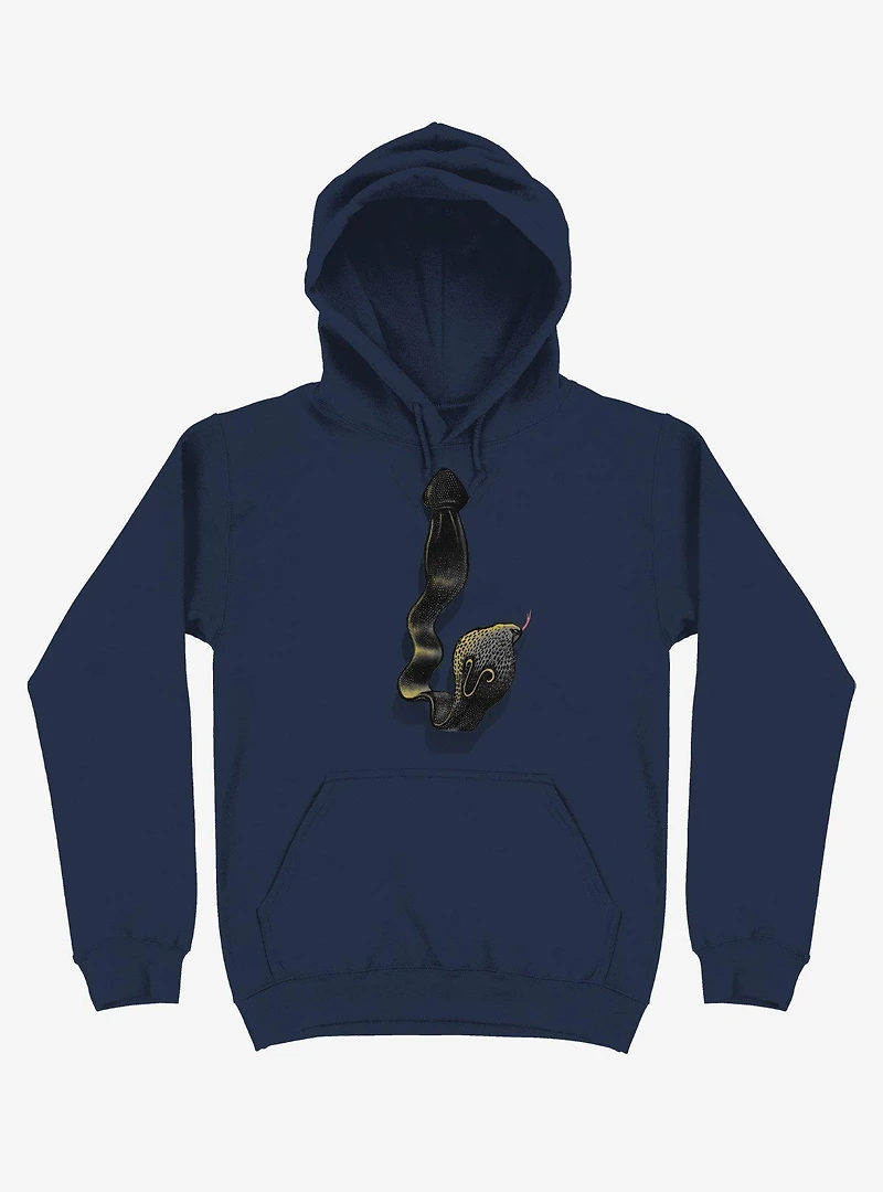 Cobra Tie Navy Blue Hoodie