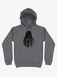 Long Horror Haunted House Hair Charcoal Grey Hoodie