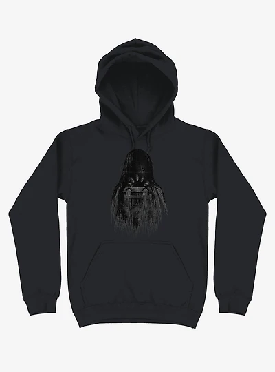 Long Horror Haunted House Hair Black Hoodie