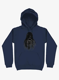 Long Horror Haunted House Hair Navy Blue Hoodie