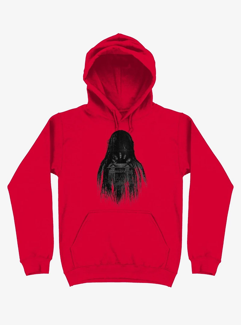 Long Horror Haunted House Hair Hoodie
