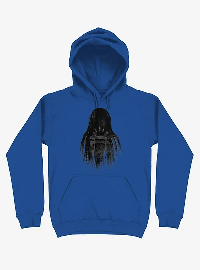 Long Horror Haunted House Hair Royal Blue Hoodie