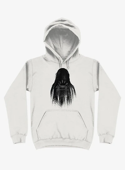 Long Horror Haunted House Hair White Hoodie