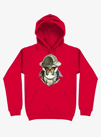 Rorschach Butterfly - 5G Red Hoodie