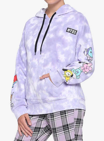 BT21 Cloud Wash Girls Hoodie