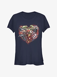 Marvel Avengers Avenger Heart Girls T-Shirt