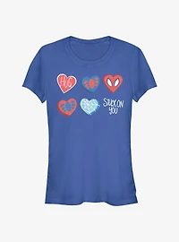 Marvel Avengers Spider Hearts Girls T-Shirt