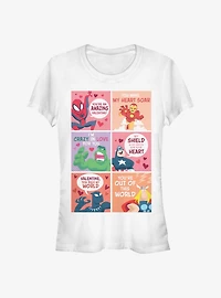 Marvel Avengers Valentine Comic Girls T-Shirt