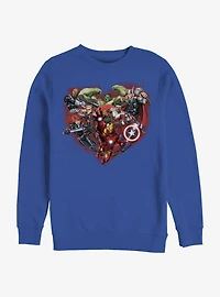 Marvel Avengers Avenger Heart Crew Sweatshirt