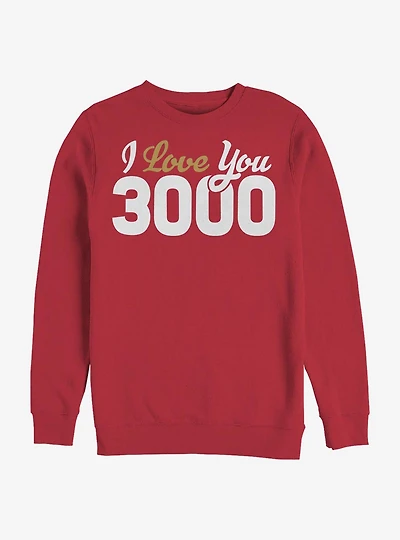 Marvel Avengers I Love You 3000 Loves Crew Sweatshirt