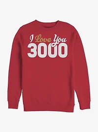 Marvel Avengers I Love You 3000 Loves Crew Sweatshirt