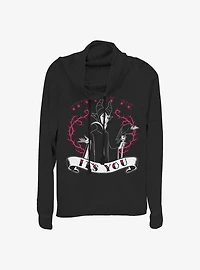 Disney Sleeping Beauty Maleficent It's You Cowlneck Long-Sleeve Girls Top