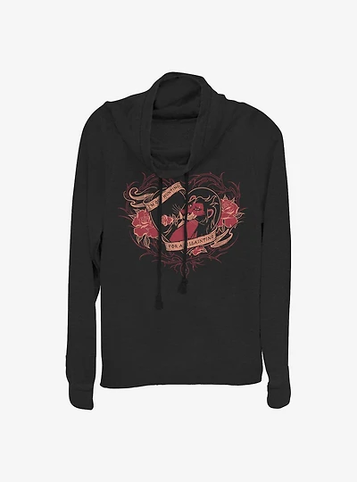 Disney The Lion King Hunting For Valentines Cowlneck Long-Sleeve Girls Top