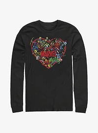 Marvel Avengers Hero Heart Long-Sleeve T-Shirt