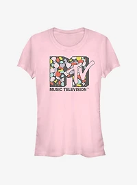 MTV Logo Heart Fill Girls T-Shirt