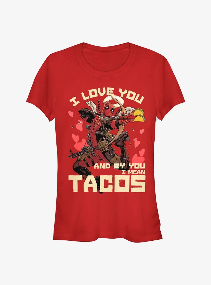 Marvel Deadpool Taco Love Girls T-Shirt