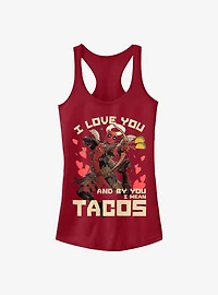 Marvel Deadpool Taco Love Girls Tank