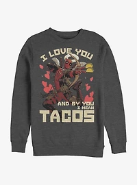 Marvel Deadpool Taco Love Crew Sweatshirt