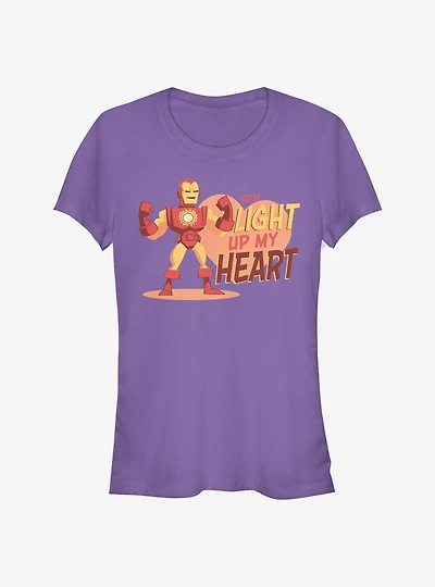 Marvel Iron Man Heart Girls T-Shirt