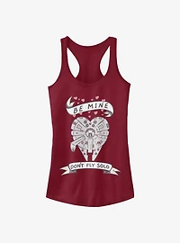 Star Wars Be Mine Falcon Girls Tank