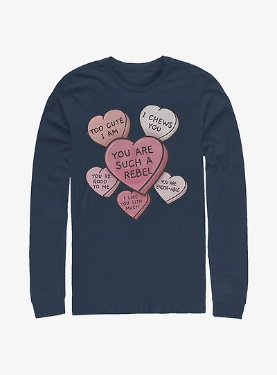 Star Wars Candy Hearts Long-Sleeve T-Shirt