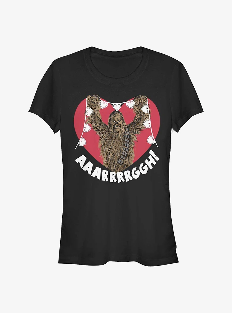 Star Wars Chewie Crafting Hearts Girls T-Shirt