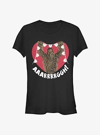 Star Wars Chewie Crafting Hearts Girls T-Shirt