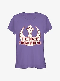 Star Wars Strong Heart Force Girls T-Shirt