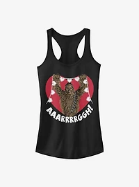 Star Wars Chewie Crafting Hearts Girls Tank
