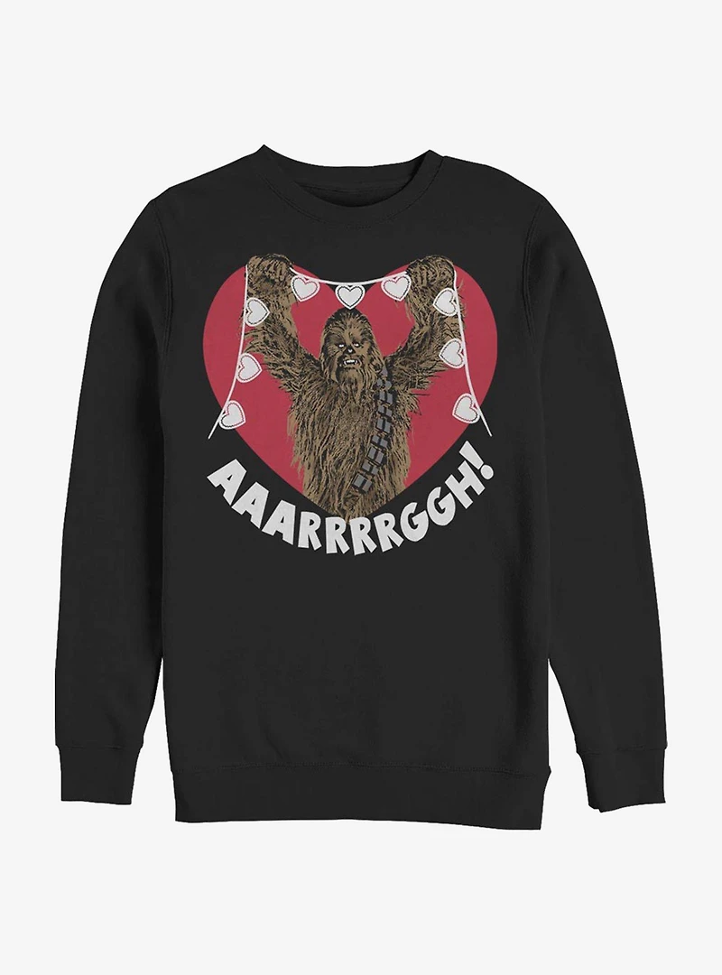 Star Wars Chewie Crafting Hearts Crew Sweatshirt