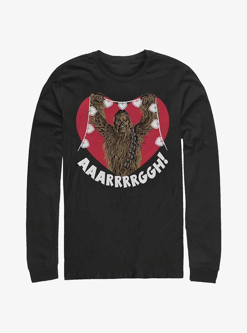 Star Wars Chewie Crafting Hearts Long-Sleeve T-Shirt