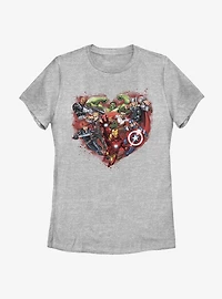 Marvel Avengers Avenger Heart Womens T-Shirt