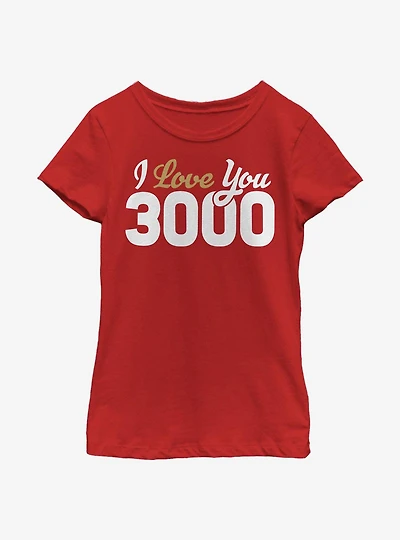 Marvel Avengers Love You 3000 Youth Girls T-Shirt