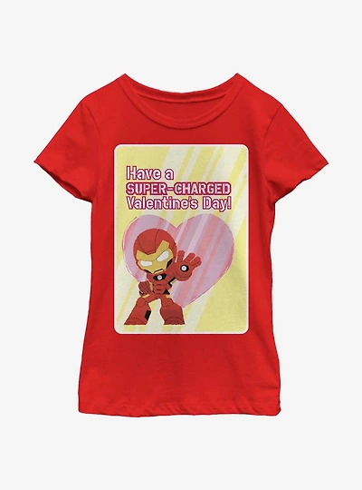 Marvel Iron Man Super Charged Youth Girls T-Shirt