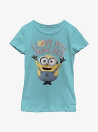 Minions Banana Love Youth Girls T-Shirt