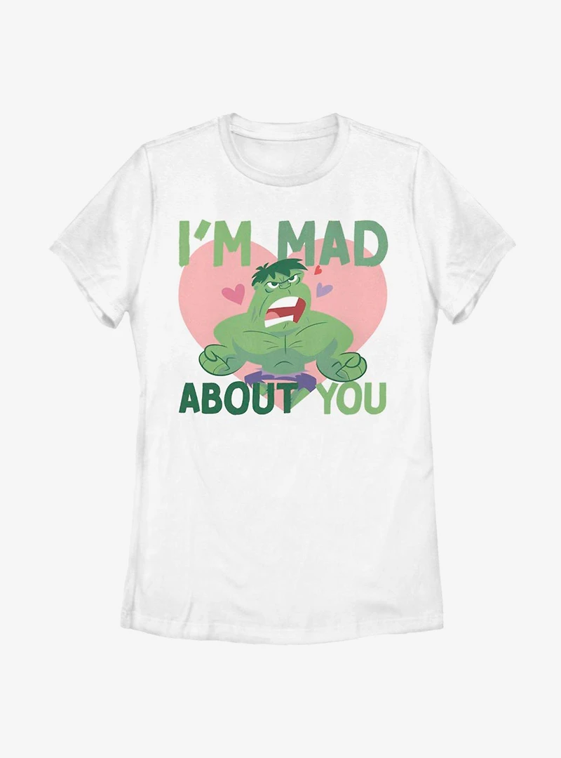 Marvel Hulk Mad Love Womens T-Shirt