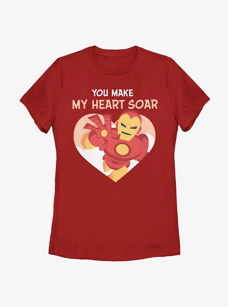 Marvel Iron Man Love Womens T-Shirt