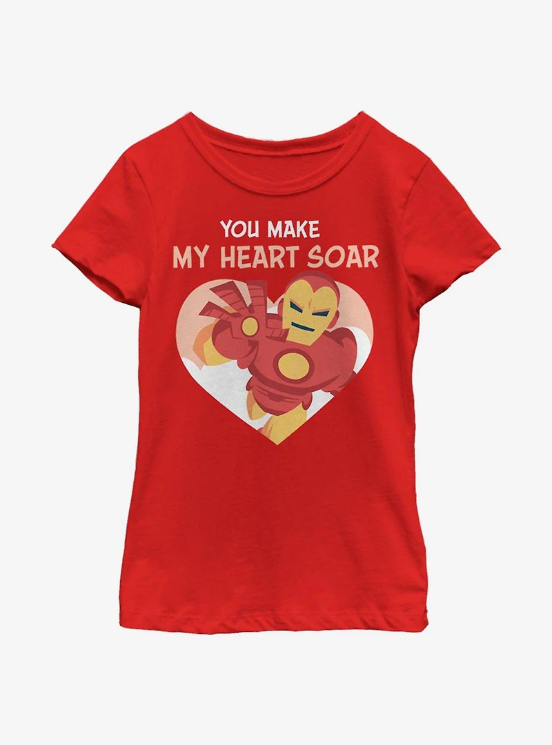 Marvel Iron Man Love Youth Girls T-Shirt