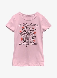 Star Wars The Mandalorian Child Be My Womp Rat Youth Girls T-Shirt