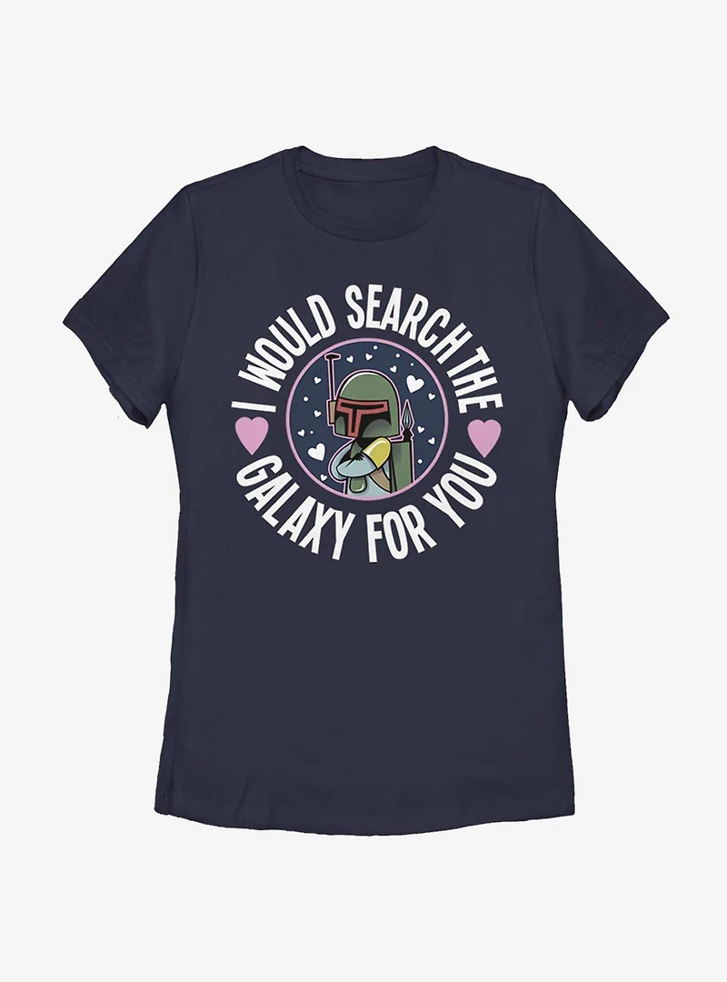 Star Wars Boba Search The Galaxy Womens T-Shirt