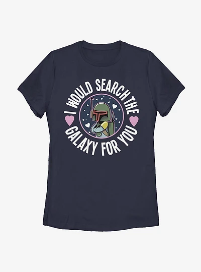 Star Wars Boba Search The Galaxy Womens T-Shirt